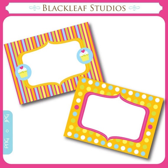 DIY Printable Cupcake Labels Il_570xn