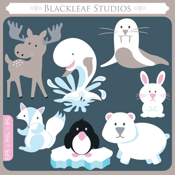 free clip art arctic animals - photo #33