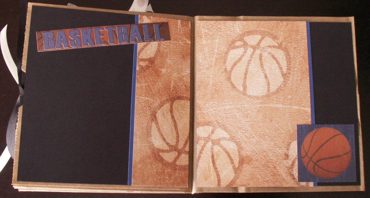Basketball Paperbag Scrapbook Album
