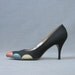 50s 60s Stiletto Heels Vintage Mad Men Color Block Bubbles 8 Geller