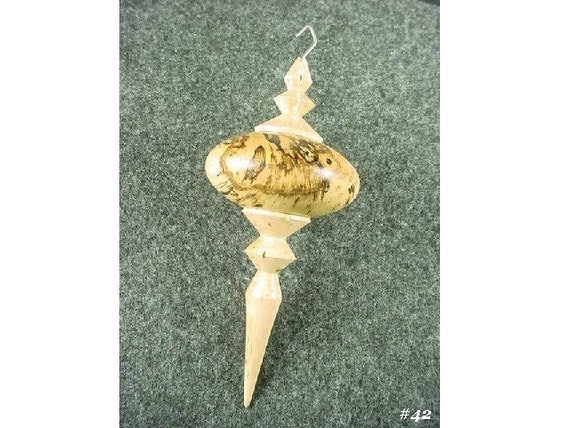 turned wood christmas tree ornament turned wood christmas tree ornament