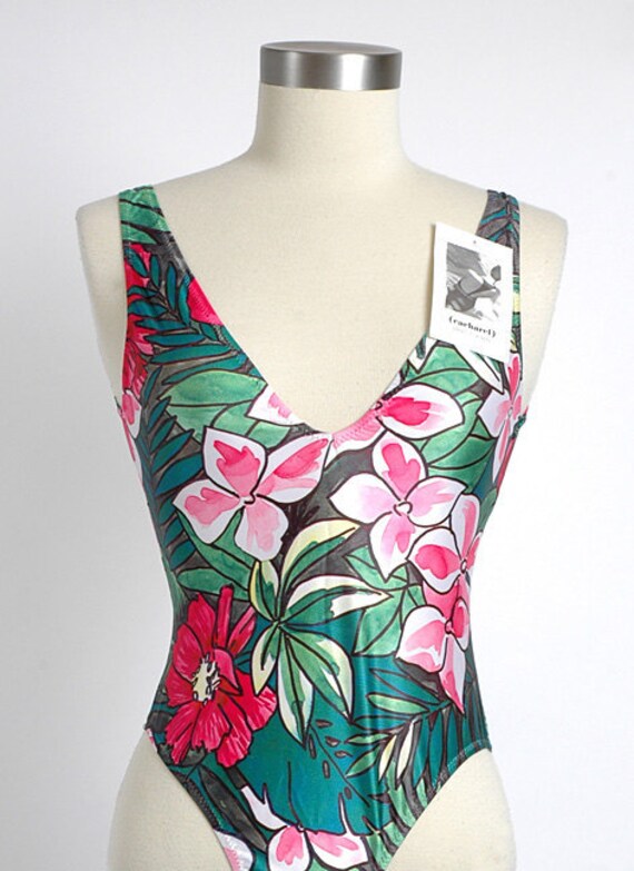 vintage 1990s bathing suit French Cacharel by hemlockvintage