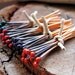 18g Copper Enamel Head Pins Set. Colorful Ball end Headpins set 20 pcs. 2 inch Long vintage headpins