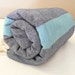 Turkish Bath Towel...PESHTEMAL(303) DARK BLUE-TURQUOISE