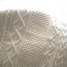 AFGHAN Hand Knit ARAN Off White 57 x 74 Acrylic Micheal