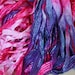 LAST ONE - Hand dyed Petunias dazzle ribbon, 5 yards