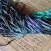LAST OnE - Hand dyed SEA CAVE dazzle ribbon, 6 yards