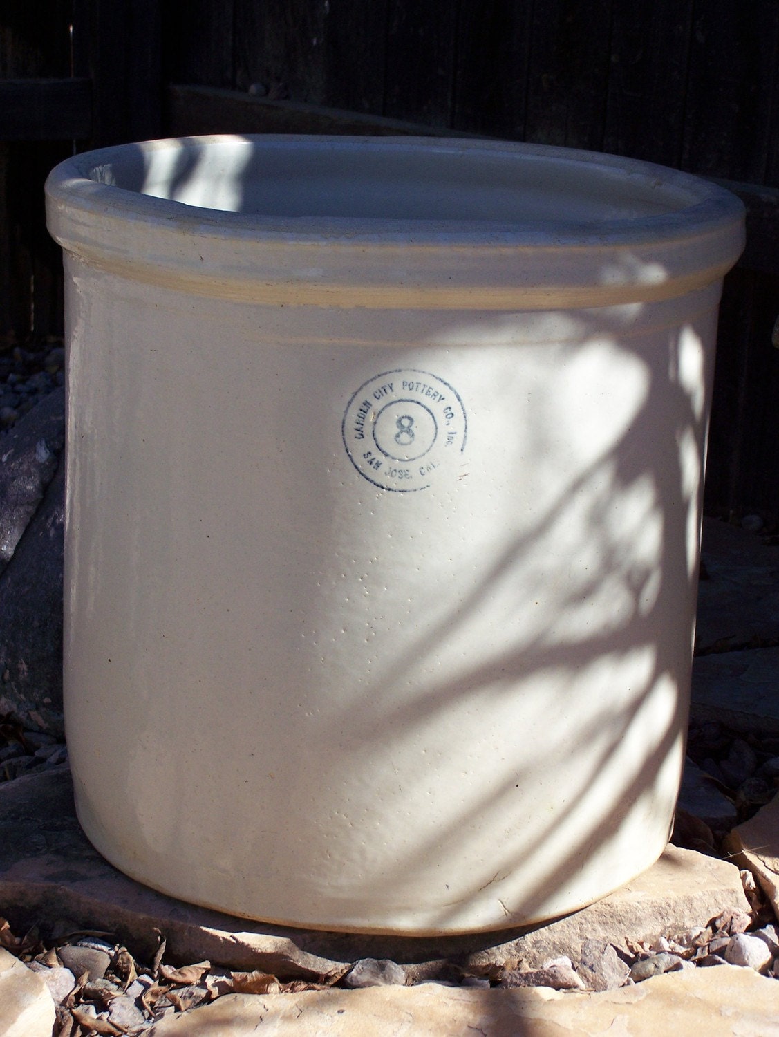 Vintage GARDEN CITY Pottery CROCK