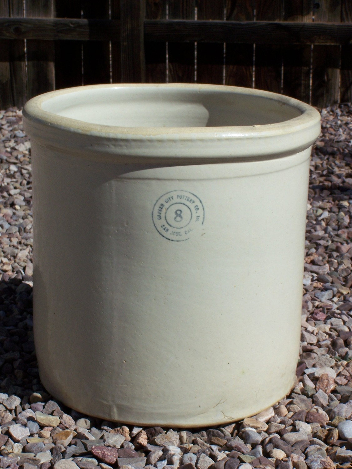 Vintage GARDEN CITY Pottery CROCK