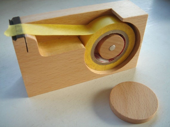 SALE Wooden Tape Dispenser Natural Now get free Japanese