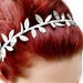 Sale 10% Off Grecian Goddess Silver Leaf Crown Headband - Greek