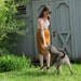mustard wool skirt . gold regal high waist .large .sale