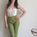 1960 moss pedal pusher pant . mod cigarette trouser .extra small.small xs .sale