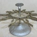 Vintage Achilles spinning rotating stamp holder rack for 10 hand stamps