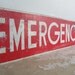 Emergency Exit..... Vintage Metal Exit Sign