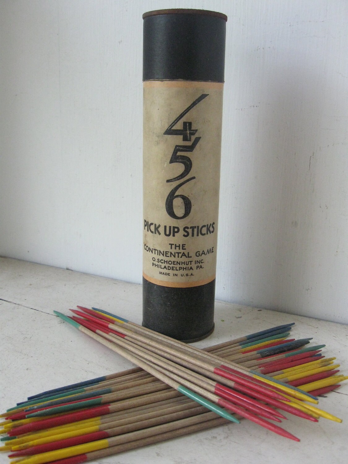 4 5 6 Pick Up Sticks Vintage Game 1930's by BoomtownMercantile