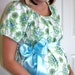 Mckenna...Hurry Last One...Chic Maternity Hospital Gown-Dress in Beautiful Designer Fabric by Amy Butler....Custom or Ready to Ship