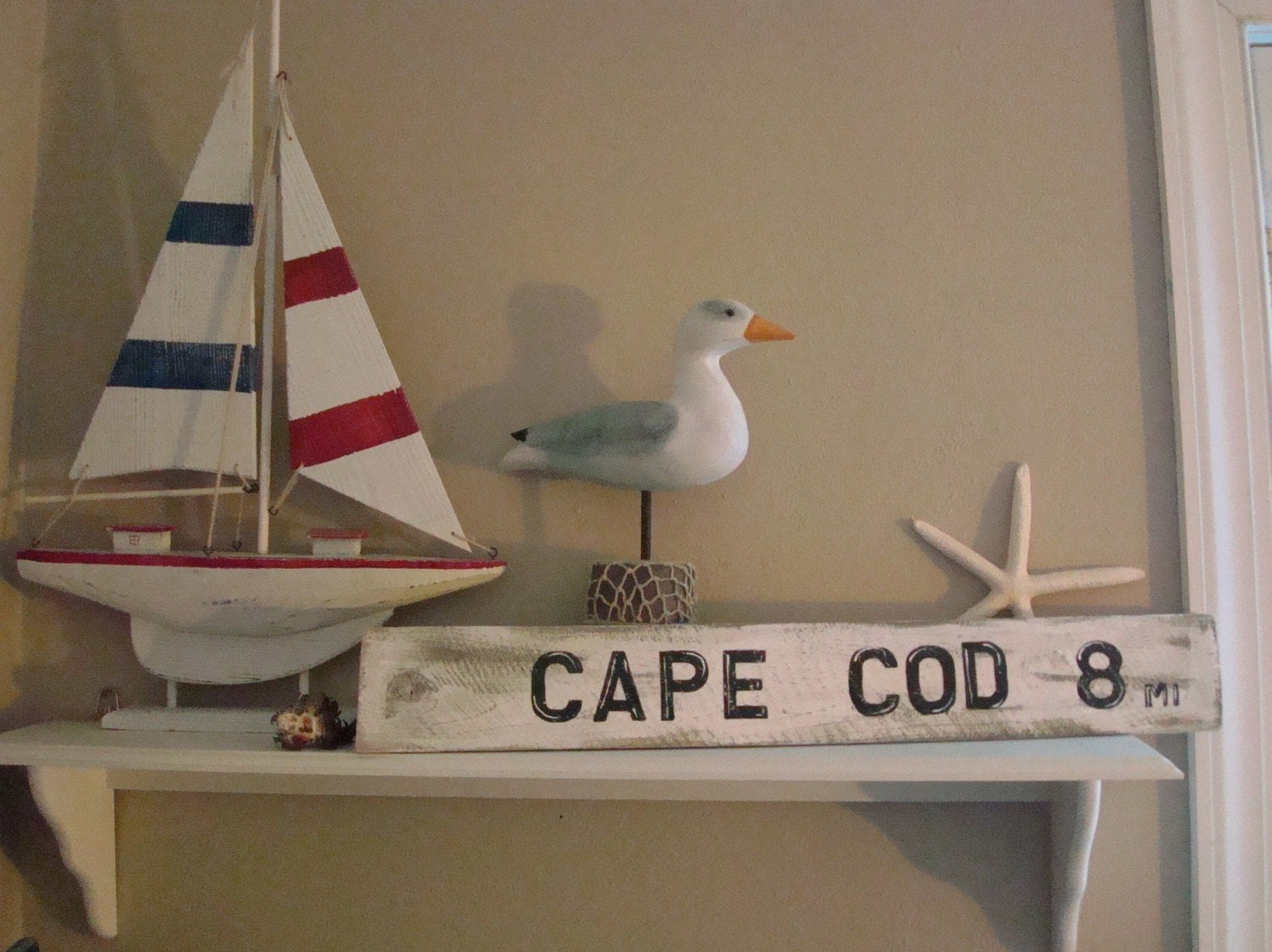 Vintage Style Cape Cod wooden Sign