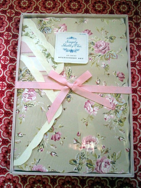 simply shabby chic stationery set unopened simply shabby chic stationery set unopened