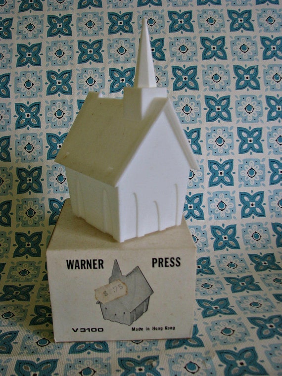 WONDERFUL Vintage Plastic Church Bank