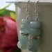 Aquamarine Earrings, sterling silver earrings