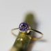 Violet Sapphire In 14K Yellow Gold Ring - Ready to Ship