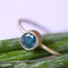 Blue Diamond In 14K Gold Ring - Ready To Ship