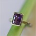 Violet Sapphire In 14K White Gold Ring - Ready To Ship