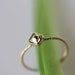 Rose Cut Translucent Champagne Diamond In 14K Yellow Gold Ring - Ready To Ship
