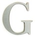 Letter G - 12 inch wooden shabby chic style - gray or you choose color