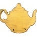 teapot wooden signs kitchen signs key hooks primitive country Yellow