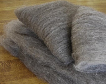 Shetland Grey Spinning Batts - 4 ounces