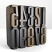 1-inch Vintage Wooden Letterpress Numbers