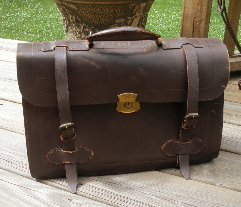 vintage military briefcase