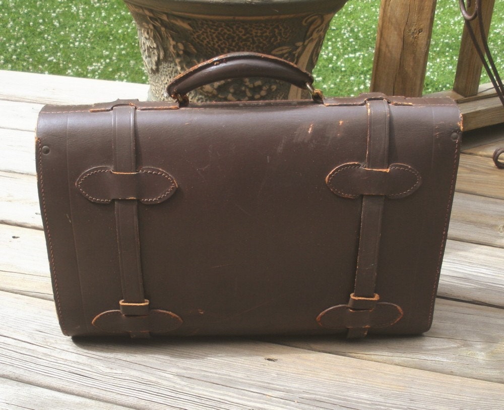 vintage military briefcase