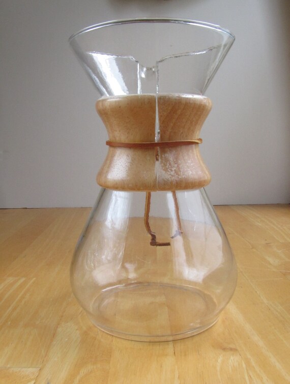 Vintage Glass Coffee Maker Chemex Style