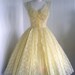1950's Vintage Lace and Tulle Party Dress with Bows by Lorrie Deb