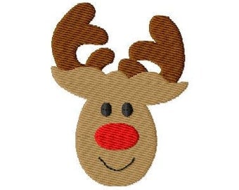 Rudolph Mini Machine Embroidery Design