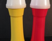 Retro Vintage Tupperware Set of Ketchup and Mustard Dispensers with both caps, Red and Yellow, condiments, on Etsy by TheRetroLife Retro Vintage Tupperware Set of Ketchup and Mustard Dispensers with both caps, Red and Yellow, condiments, on Etsy by TheRetroLife