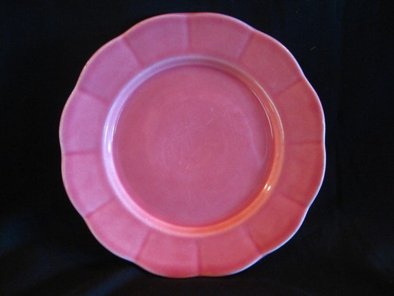 Pink Rose Petalware Dessert Dish Plate plus Blue Saucer W. S.