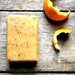 Handmade Cold Process Soap, small bar, orange chamomile almond, organic ingredients, lightly scented