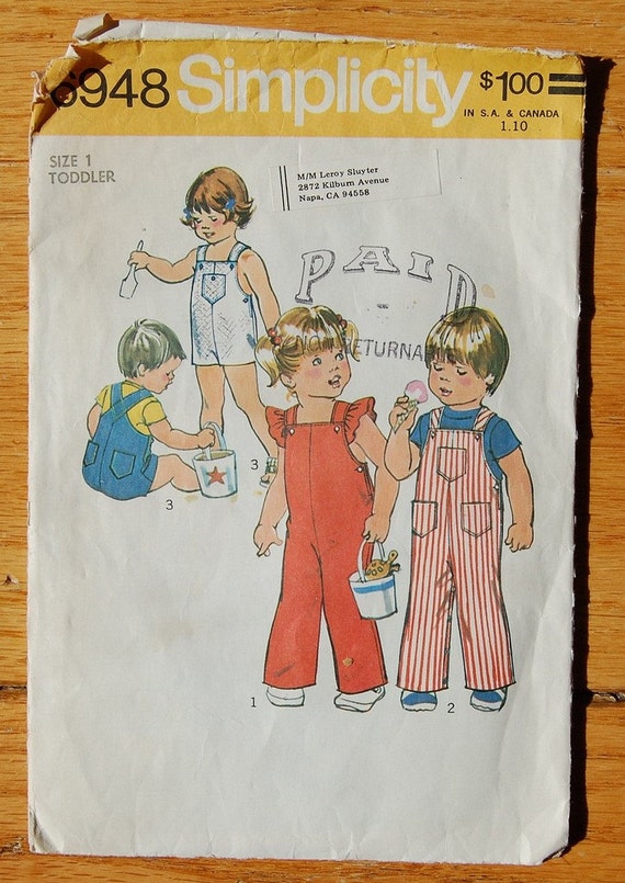 Vintage Overall Pattern | vintage children s overall pattern Vintage Overall Pattern | vintage children s overall pattern