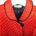 FAB Vintage 40s Red Satin Entertaining Jacket L XL PLUS -on sale-
