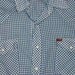 Vintage Rockabilly Blue Gingham Cowboy Shirt L -on sale-