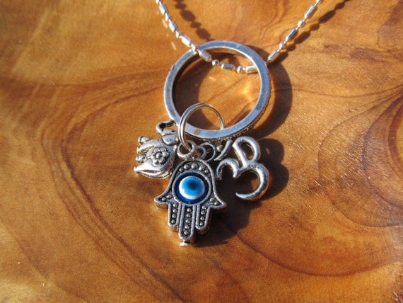 Items similar to Protection From Evil Charm Necklace with