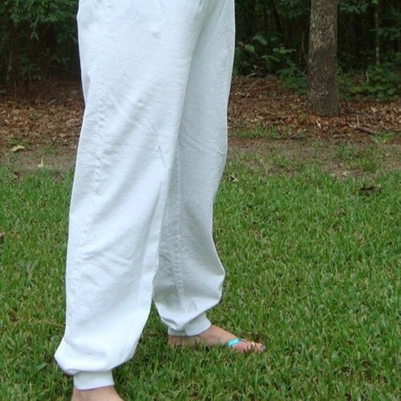 adult white sweatpants