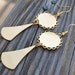 Gold Metal Dangle Earrings