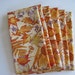 Napkins Oak and Maple Leaves in Autumn Oranges and Yellows Set of 6