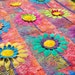 CUSTOM LISTING for Lyung Daisies Do Tell (bright) 44 X 54