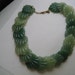 Reserved for Paula ...Vintage Necklace Shades of Green Leaves